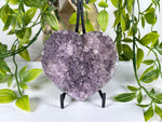 Amethyst Druzy Heart Crystal - RSH333