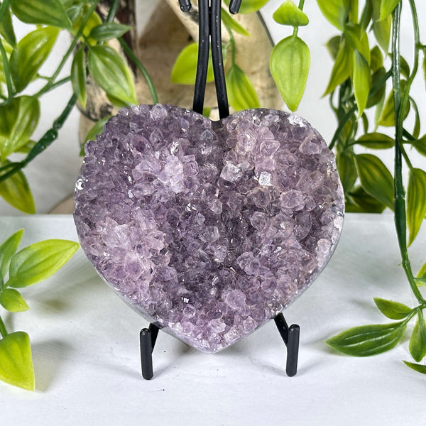 Amethyst Druzy Heart Crystal - RSH333