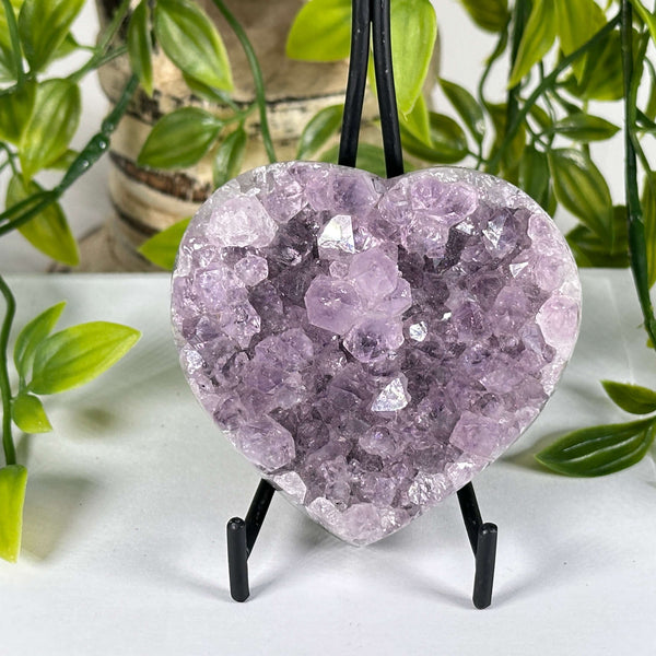 Amethyst Druzy Heart Crystal - RSH334