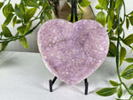 Amethyst Druzy Heart Crystal - RSH335
