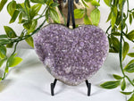 Amethyst Druzy Heart from - RSH336