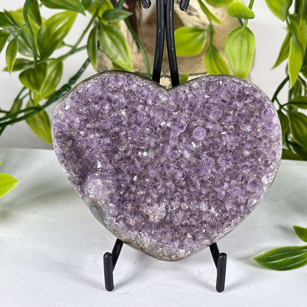 Amethyst Druzy Heart from - RSH336