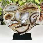 Agate Gemstone Heart - RSH338