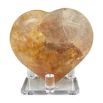 Golden Healer Quartz Gemstone Heart - RSH342