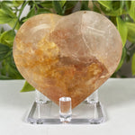 Golden Healer Quartz Gemstone Heart - RSH342