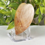 Golden Healer Quartz Gemstone Heart - RSH342