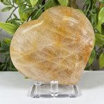 Golden Healer Quartz Gemstone Heart - RSH343