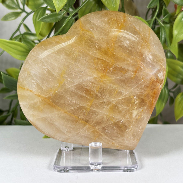 Golden Healer Quartz Crystal Gemstone Heart - Gem Avenue Wholesale