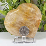 Golden Healer Quartz Gemstone Heart - RSH343
