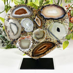 Agate Crystal Gemstone Heart - RSH344
