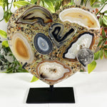 Agate Gemstone Heart - RSH345