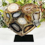 Agate Gemstone Heart - RSH346