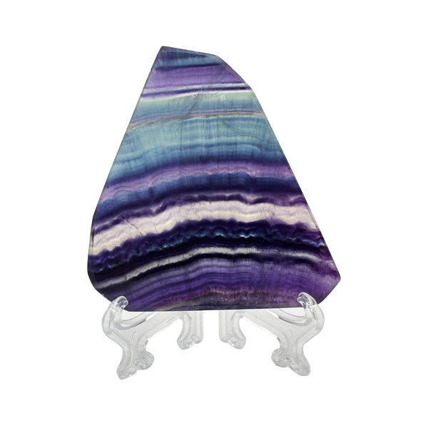 Natural Rainbow Fluorite Crystal Slab - Gem Avenue Retail