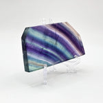 Natural Rainbow Fluorite Slab Polished Healing Stone for Energy Balance, Focus, and Vibrant Decorative Display – RSL069