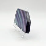 Natural Rainbow Fluorite Slab Polished Healing Stone for Energy Balance, Focus, and Vibrant Decorative Display – RSL069