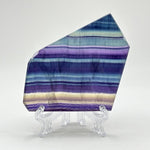 Natural Rainbow Fluorite Healing Stone Crystal Slab for Meditation, Energy, and Home Decor - RSL072