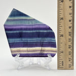 Natural Rainbow Fluorite Healing Stone Crystal Slab for Meditation, Energy, and Home Decor - RSL072