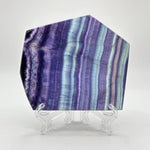 Natural Rainbow Fluorite Crystal Slab Polished Stone for Energy, Focus, Meditation & Home or Office Display – RSL075