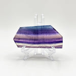 Natural Rainbow Fluorite Crystal Slab Polished Stone for Energy, Focus, Meditation & Home or Office Display – RSL077
