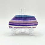 Natural Rainbow Fluorite Crystal Slab Polished Stone for Energy, Focus, Meditation & Home or Office Display – RSL077