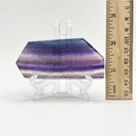 Natural Rainbow Fluorite Crystal Slab Polished Stone for Energy, Focus, Meditation & Home or Office Display – RSL077