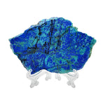 Natural Azurite Malachite Crystal Slab Polished Stone for Energy, Focus, Meditation & Home or Office Display – RSL081