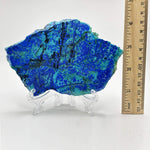Natural Azurite Malachite Crystal Slab Polished Stone for Energy, Focus, Meditation & Home or Office Display – RSL081