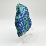 Natural Polished Azurite Malachite Crystal Slab Gemstone for Energy, Focus, Stress Relief & Home or Office Decor – RSL086