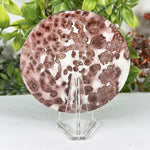 Polished Round Picture Jasper Slab Red & Cream Orbicular Pattern - RSL106