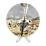 Polished Round Picture Jasper Slab Natural Scenic Peak Pattern - RSL107