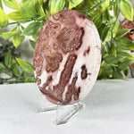 Polished Round Picture Jasper Slab Plum Dendritic Pattern - RSL108