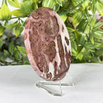 Polished Round Picture Jasper Slab Plum Dendritic Pattern - RSL108