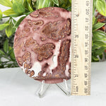 Polished Round Picture Jasper Slab Plum Dendritic Pattern - RSL108