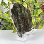 Polished Labradorite Slab Crystal Display Specimen Natural Healing Stone, Unique Collector Mineral Decor
