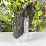 Polished Labradorite Slab Crystal Display Specimen Natural Healing Stone, Unique Collector Mineral Decor