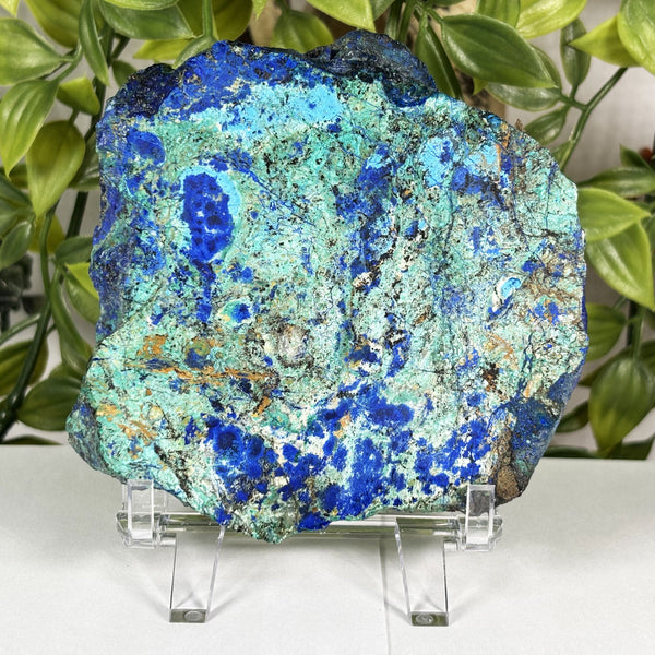 Azurite Malachite Gemstone Slab - Gem Avenue Wholesale