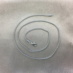 Italian 925 Sterling Silver 1.8mm Popcorn Chain Necklace Lobster Claw