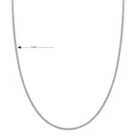 Italian Made 925 Sterling Silver 2.5mm Popcorn Link Chain Necklace
