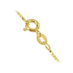 14k Gold Over Solid 925 Sterling Silver Vermeil 1mm Box Chain Necklace
