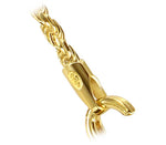 14k Gold Over 925 Sterling Silver 1.5mm Vermeil Rope Chain Necklace