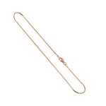 14k Rose Gold Over 925 Sterling Silver Snake Chain Vermeil Necklace