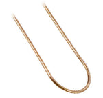 14k Rose Gold Over 925 Sterling Silver Snake Chain Vermeil Necklace