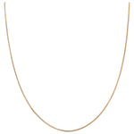 14k Rose Gold Over 925 Sterling Silver Snake Chain Vermeil Necklace