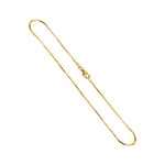 14k Gold Over 925 Sterling Silver 1mm Snake Chain Vermeil Necklace