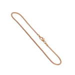 14k Rose Gold Over Italian Silver 1.6mm Popcorn Chain Vermeil Necklace