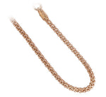 14k Rose Gold Over Italian Silver 1.6mm Popcorn Chain Vermeil Necklace
