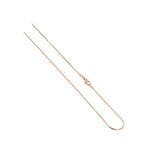 14k Rose Gold Over 925 Sterling Silver 1mm Snake Chain Vermeil Necklace