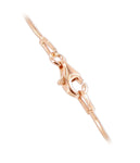 14k Rose Gold Over 925 Sterling Silver 1mm Snake Chain Vermeil Necklace