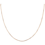 14k Rose Gold Over 925 Sterling Silver 1mm Snake Chain Vermeil Necklace