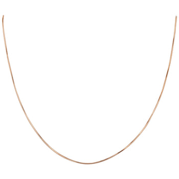 14k Rose Gold Snake Chain Diamond-Cut Vermeil Necklace - Gem Avenue